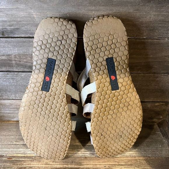 Womens Haflinger Gray Leather Strappy‎ Slip On Slide Sandals Size EU 40 US 9 M - Picture 5 of 8